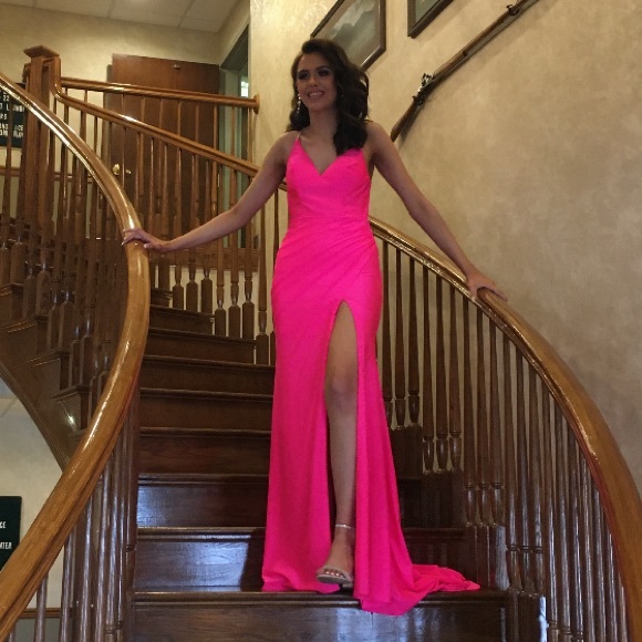 Alyce Paris Barbie Pink Prom Dress - Picture 2 of 3